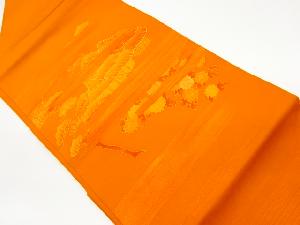 リサイクル　民家・松・菊模様刺繍名古屋帯